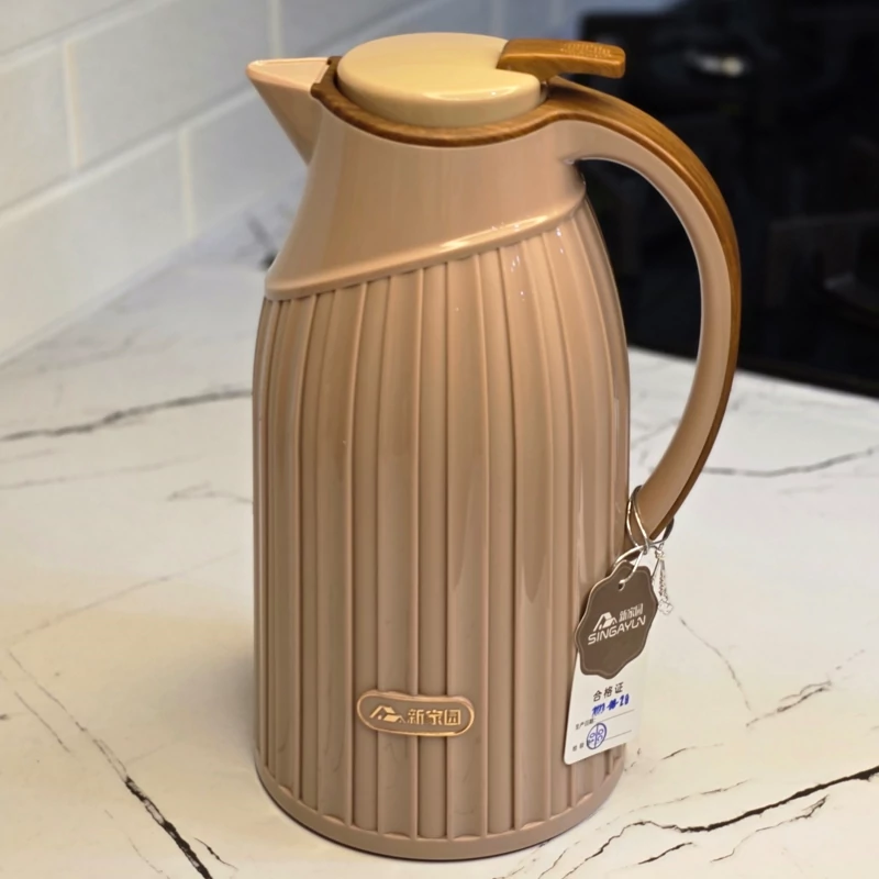 فلاسک چای برند سینگایلن مدل کلاسیک طرح چوب